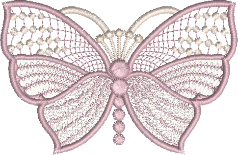 Butterfly Large Embroidery Motif - 03 by Sue Box