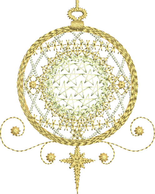 Christmas Bauble Embroidery Motif - 07 by Sue Box