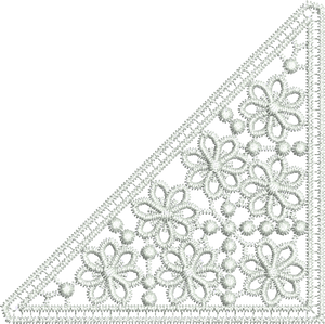 Lace Flower Insert embroidery motif - 08 - Classic Lace - by Sue Box
