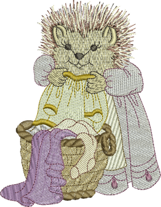 Hedgehog - Hattie Hedgehog Embroidery Motif - 10 by Sue Box