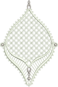 Lace Jewel Embroidery Motif 1 - 13 - Classic Lace - by Sue Box