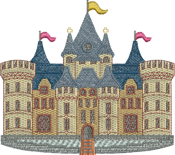 Royal Castle Embroidery Motif - 14 -  A Romantic Era - by Sue Box