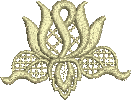 Rose Motif Embroidery Design - 19 -  Floral Illusions - by Sue Box