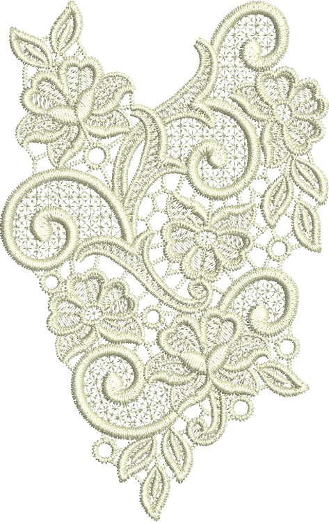 Lace Tama Embroidery Motif - 19 by Sue Box