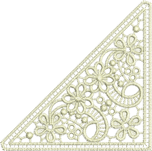 Lace Taj Embroidery Motif Insert - 20 - Classic Lace - by Sue Box