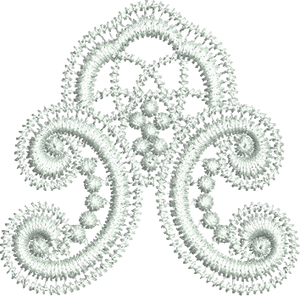 Lace Tamah Edge Embroidery Motif - 22 by Sue Box
