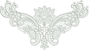 Lace Taj Design Embroidery Motif - 30 - Classic Lace - by Sue Box