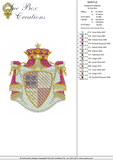 Royal Mantle Embroidery Motif - 12 -  A Romantic Era - by Sue Box