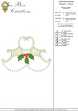Christmas Design Embroidery Motif by Sue Box