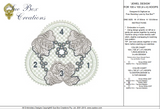 Lace Jewel Design Embroidery Motif - 15 - Classic Lace - by Sue Box