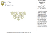Lace Taj Design Embroidery Motif Small - 22 - Classic Lace by Sue Box