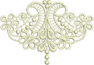 Lace Taj Embroidery Motif Small - 21 - Classic Lace - by Sue Box