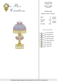 Antique Lamp Embroidery design by Sue Box