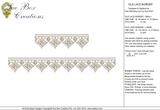 Lace - Old Lace Border Embroidery Motif - 10 by Sue Box