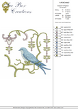 Blue Bird 1-Perching - Embroidery Motif - 23 by Sue Box