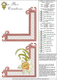 Daffodil Flower Corner 1 Bonus Corner 1 Embroidery - 27 by Sue Box