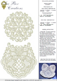 Lace - Exclusive Bowl Set Embroidery Motif by Sue Box