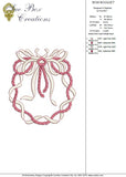 Bow Bouquet Embroidery Motif -12 - Golden Classic - by Sue Box