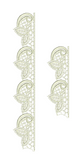 Lace Abir Leaf Borders Embroidery Motif - 05 by Sue Box