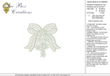 Lace Adah Bow and Flowers Embroidery Motif - 10 by Sue Box