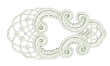 Lace Tamah Corner Embroidery Motif - 23 by Sue Box