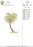 Palm Tree - A Embroidery Motif - 03 - Sue Box Moroccan designs