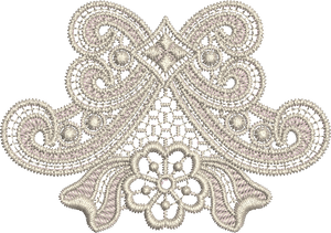 Lace Border Embroidery Motif by Sue Box