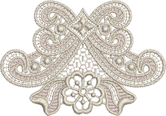 Lace Border Embroidery Motif by Sue Box