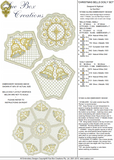 Christmas Bells Doily Set Embroidery Motif - 34 by Sue Box