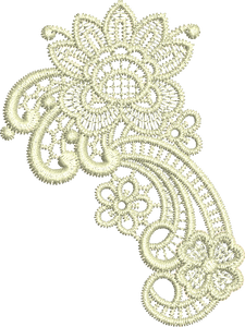 Lace - Taj Embroidery Motif by Sue Box