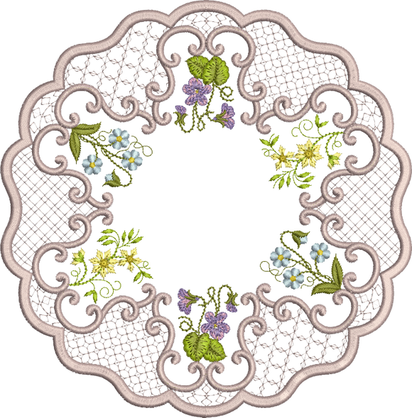 Versatile Doily 3 - Embroidery Motif by Sue Box