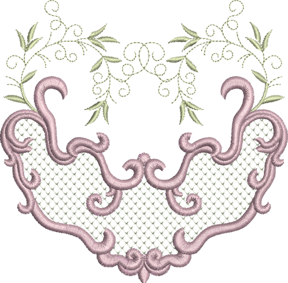 Classic Design Embroidery Motif - 01 by Sue Box