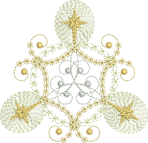 Christmas Decorations 3 Embroidery Motif - 01 by Sue Box
