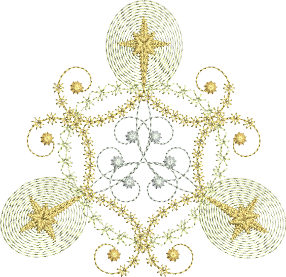 Christmas Decorations 3 Embroidery Motif - 01 by Sue Box