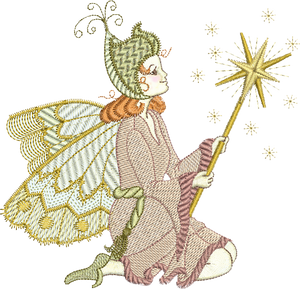 Fairy Fiona Embroidery Motif - 01 by Sue Box