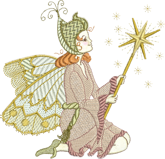 Fairy Fiona Embroidery Motif - 01 by Sue Box