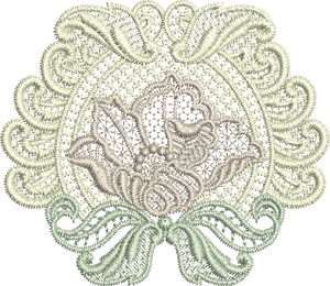 Lace Motif Embroidery design - 01 by Sue Box