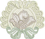 Lace Motif Embroidery design - 01 by Sue Box