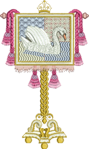 Knights Standard Embroidery Motif - 01 - A Romantic Era - by Sue Box
