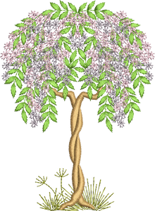 Tree 2 Embroidery Motif - 01 by Sue Box