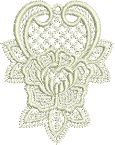 Lace - Abir Small Embroidery Motif - 02 by Sue Box