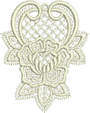 Lace - Abir Small Embroidery Motif - 02 by Sue Box