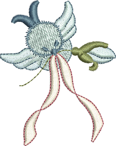 Birdie Embroidery Motif - 02 by Sue Box