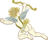 Cupid Embroidery Motif - 02 by Sue Box