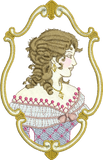 Lady Ella Rose Embroidery Motif - 02 -  A Romantic Era - by Sue Box