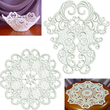 Lace - Large Lace Doily FSL Embroidery Motif - 02 by Sue Box