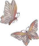 Mini Butterfly Embroidery Motif 1 & 2 -02 by Sue Box