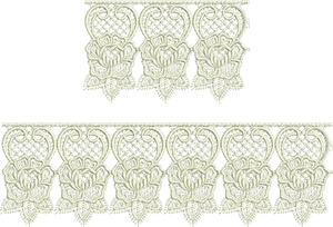Lace Abir Borders Embroidery Motif - 03 by Sue Box