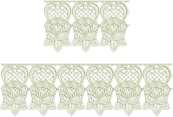 Lace Abir Borders Embroidery Motif - 03 by Sue Box