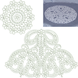 Lace Bow Doily Set Embroidery Motif - 03 - Classic Lace - by Sue Box